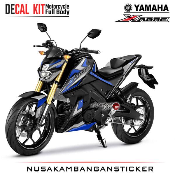 Decal Kit Sticker Yamaha Xabre Spesial Graphic Silver Blue Stiker Full Body