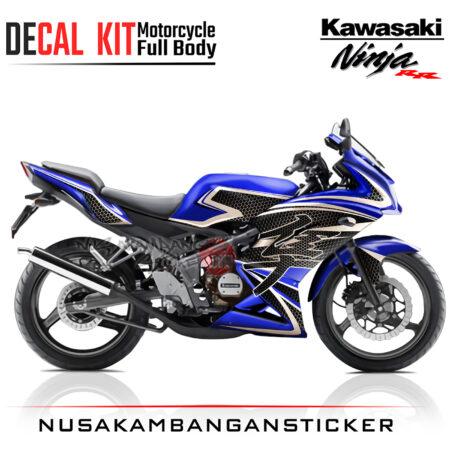 Decal Sticker Kawasaki Ninja 150 RR Blue Kanji Motorcycle Graphic Kit