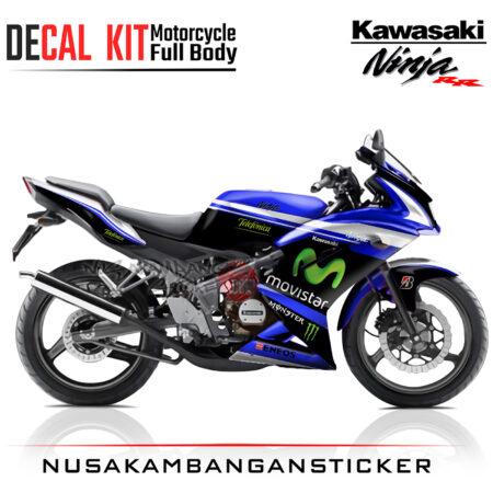Decal Sticker Kawasaki Ninja 150 RR Livery Moto GP Biru Motorcycle Graphic Kit