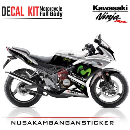 Decal Sticker Kawasaki Ninja 150 RR Livery Moto GP Putih Motorcycle Graphic Kit