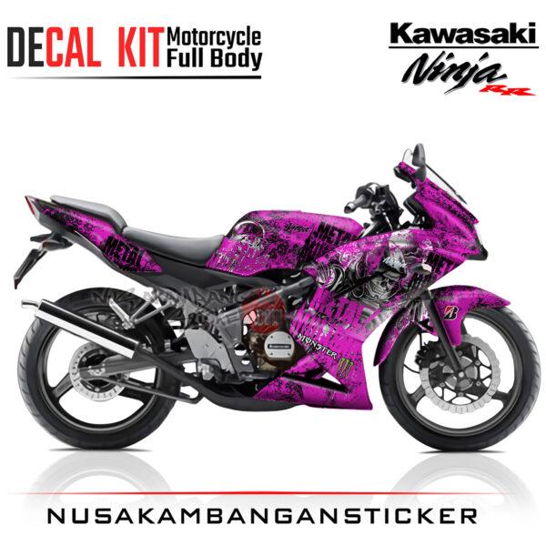 Decal Sticker Kawasaki Ninja 150 RR Metal Mulisha Pink Motorcycle Graphic Kit