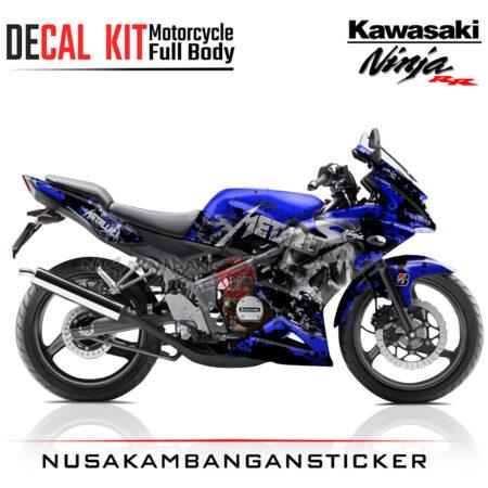Decal Sticker Kawasaki Ninja 150 RR Metalica Blue Motorcycle Graphic Kit