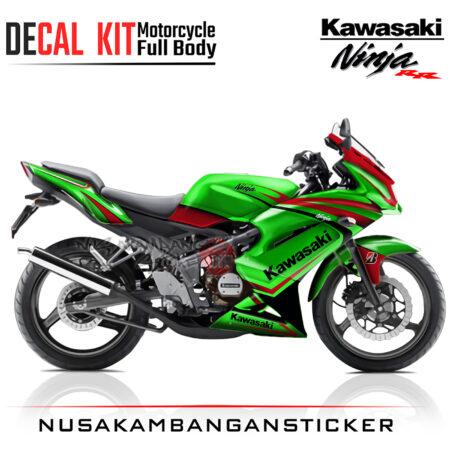 Decal Sticker Kawasaki Ninja 150 RR Spesial Graphic Hijau Motorcycle Graphic Kit