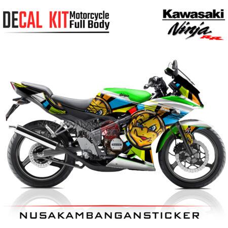 Decal Sticker Kawasaki Ninja 150 RR Sun 7 Moon Hijau Motorcycle Graphic Kit