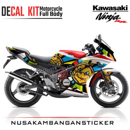 Decal Sticker Kawasaki Ninja 150 RR Sun 7 Moon Merah Motorcycle Graphic Kit