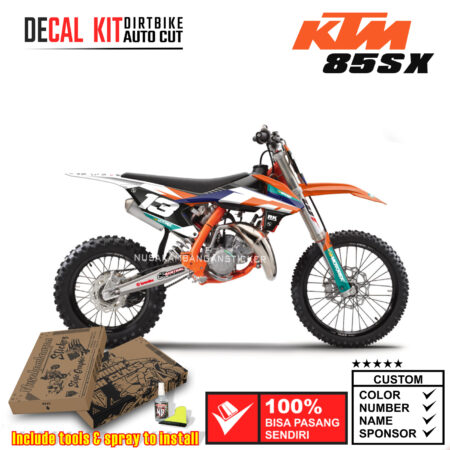 Decal Sticker Kit KTM 85 Sx Dirtbike Supermoto Graphic 13 Motocross Stiker Decals