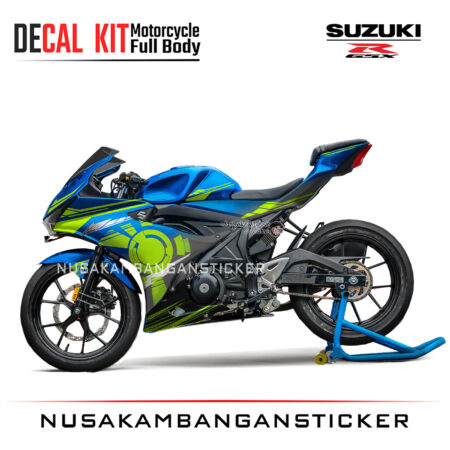 Decal Sticker Motor Suzuki GSX 150 R Biru Grafis Hijau Motorcycle Graphic