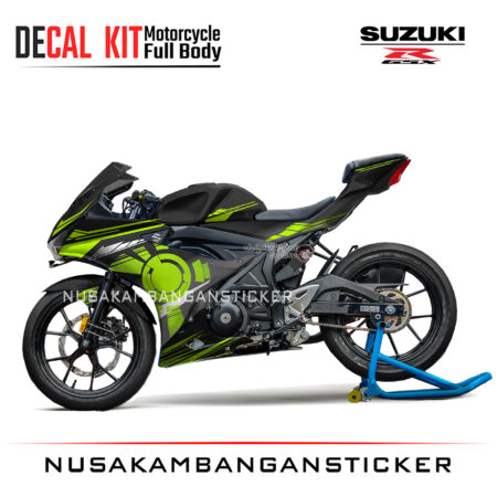 Decal Sticker Motor Suzuki GSX 150 R Black Green Fluo Motorcycle Graphic