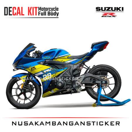 Decal Sticker Motor Suzuki GSX 150 R Ianone Blue Motorcycle Graphic