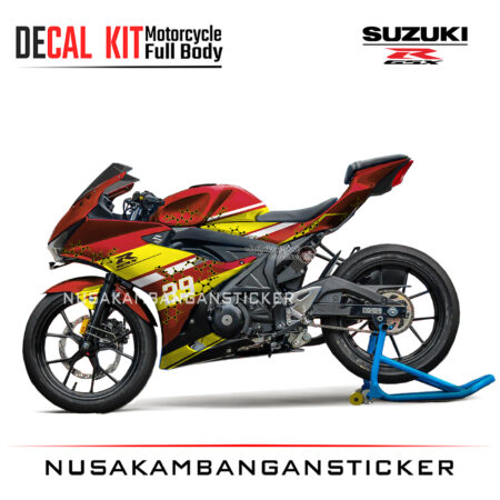 Decal Sticker Motor Suzuki GSX 150 R Ianone Red Motorcycle Graphic