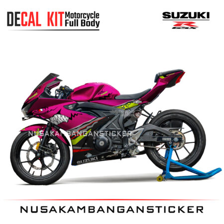 Decal Sticker Motor Suzuki GSX 150 R Shark Pink Motorcycle Graphic