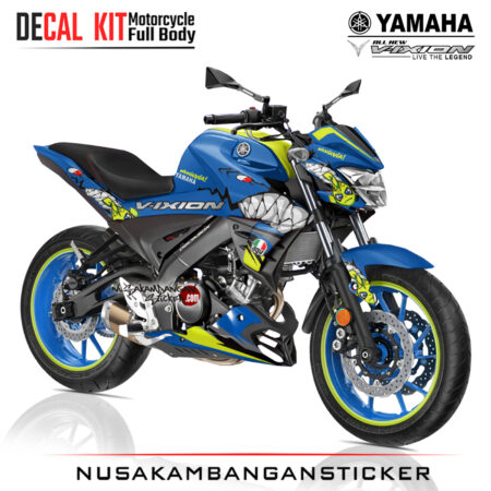 Decal Sticker Yamaha All New Vixion R Shark Blue 02 Graphic KIt Decals