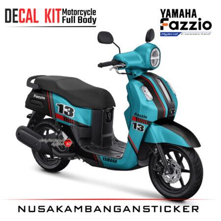 Decal Sticker Yamaha Fazzio Black Tosca Modifikasi