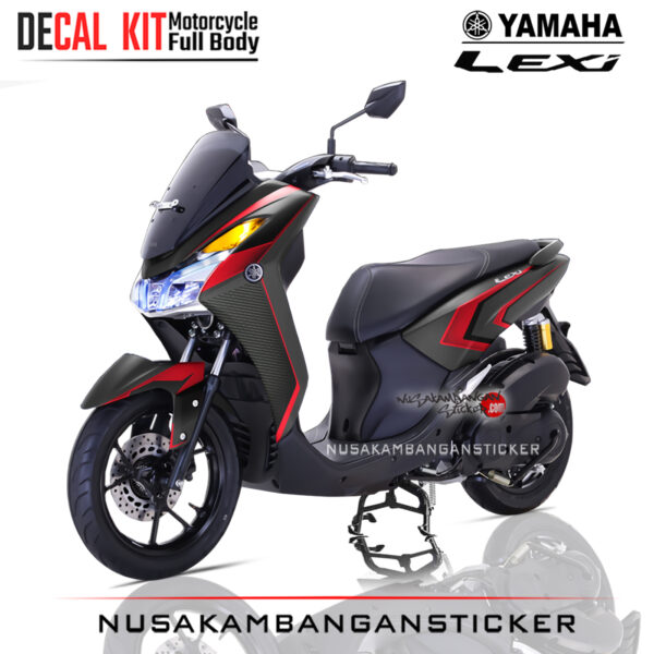 Decal Sticker Yamaha Lexi Carbon Red Kit Sticker Full Body