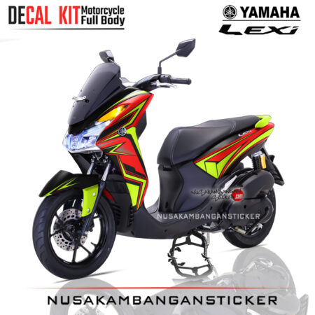 Decal Sticker Yamaha Lexi Graphic Red Kit Sticker Full Body