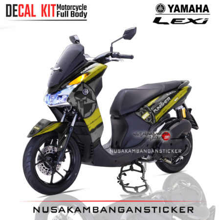 Decal Sticker Yamaha Lexi Livery The Punisher 02 Graphic Kit Sticker Full Body