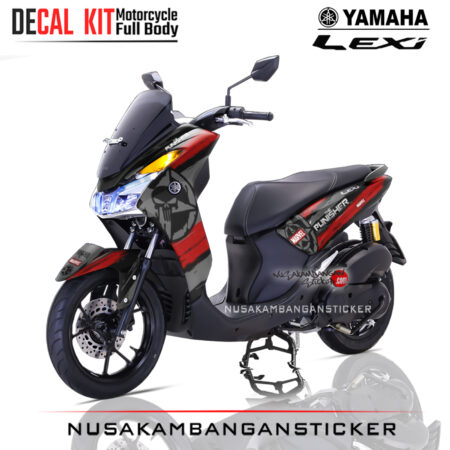 Decal Sticker Yamaha Lexi Livery The Punisher 03 Graphic Kit Sticker Full Body