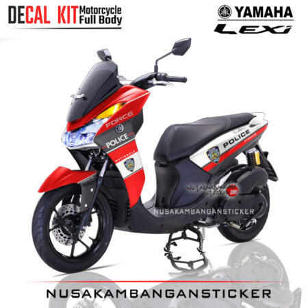 Decal Sticker Yamaha Lexi Police Livery Graphic 03 Kit Sticker Full Body