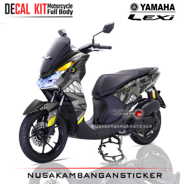 Decal Sticker Yamaha Lexi Shark Grey Graphic Kit Sticker Full Body