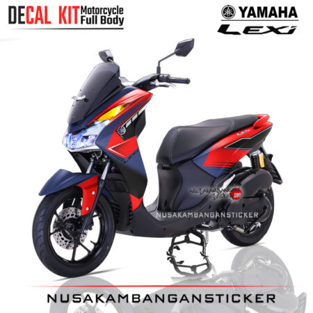 Decal Sticker Yamaha Lexi Spesial Edition Red Gray Kit Sticker Full Body