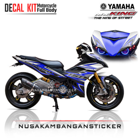 Decal Sticker Yamaha MX-King 150 GraphicKit Blue Stiker full Body