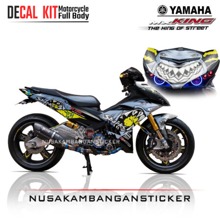 Decal Sticker Yamaha MX-King 150 Sharks V2 Stiker full Body