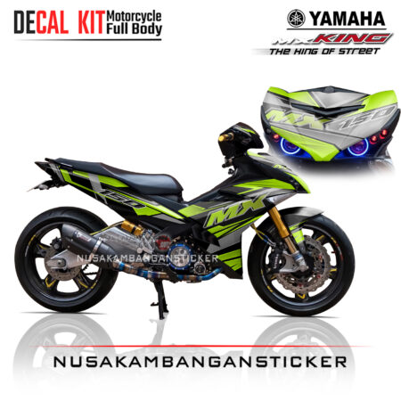 Decal Sticker Yamaha MX-King 150 Spesial Authenthic Graphic Lime Green Stiker full Body