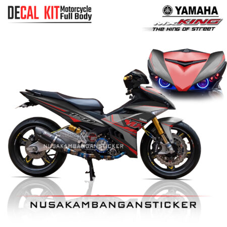Decal Sticker Yamaha MX-King 150 Spesial Authenthic Graphic Red Grey Stiker full Body