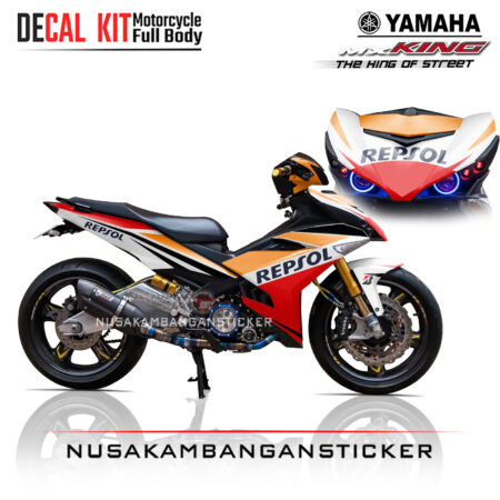 Decal Sticker Yamaha MX-King 150 Spesial Repsol Edition Stiker full Body