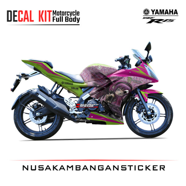 Decal Sticker Yamaha R15 V2 Anime Pink Modifikasi Stiker Full Body