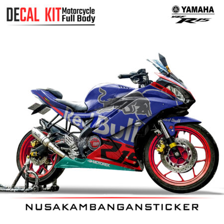 Decal Sticker Yamaha R15 V2 Banteng Biru Modifikasi Stiker Full Body