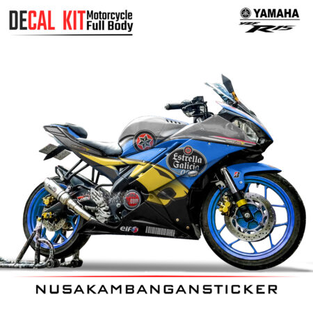 Decal Sticker Yamaha R15 V2 Marq Vds Biru Modifikasi Stiker Full Body