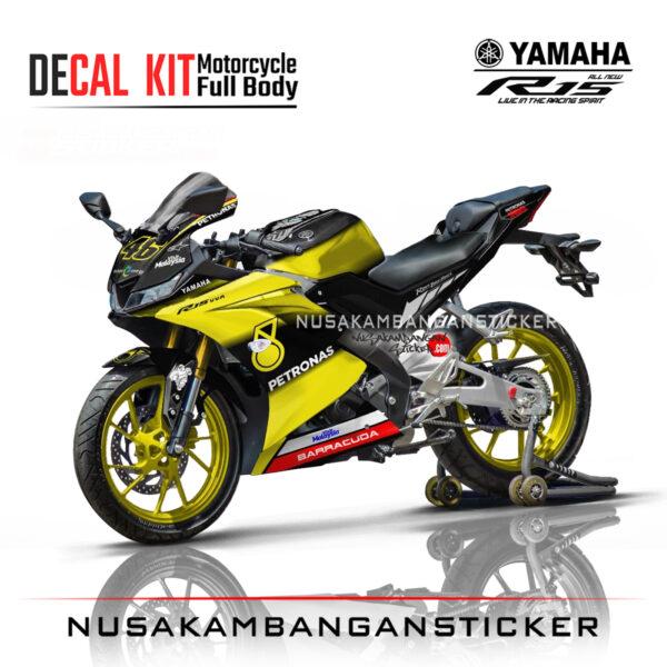 Decal Sticker Yamaha R15 V3 VVA 155 - Livery 46 Rossi Moto Gp Kuning Sticker Full Body