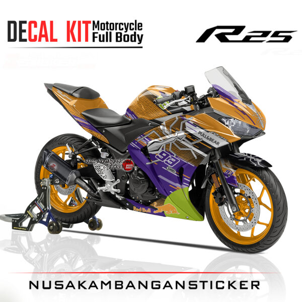 Decal Sticker Yamaha R25 MM93 Modifikasi Stiker Full Body