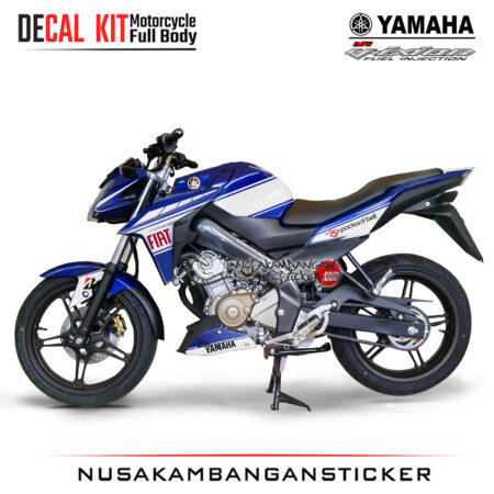 Decal Sticker Yamaha Vixion Graphic Kit Moto Gp Livery Biru