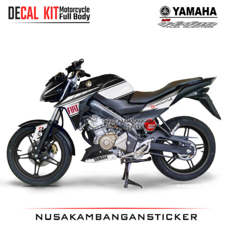 Decal Sticker Yamaha Vixion Graphic Kit Moto Gp Livery Hitam
