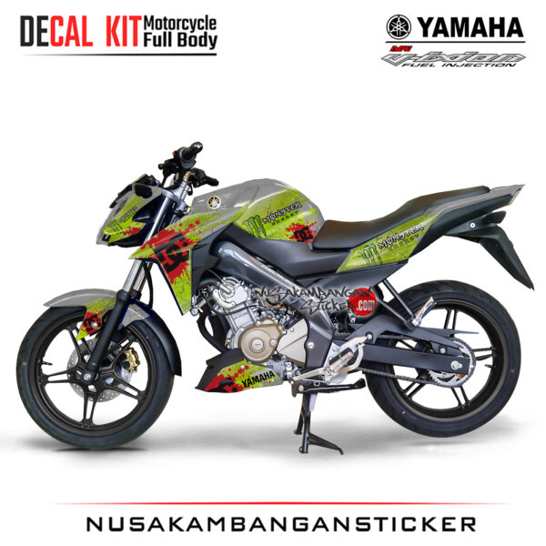 Decal Sticker Yamaha Vixion Graphic Kit Street Racing White