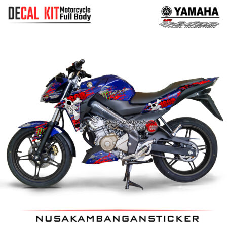 Decal Sticker Yamaha Vixion KenBlock! Biru Graphic Kit