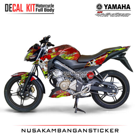 Decal Sticker Yamaha Vixion KenBlock! Merah Graphic Kit