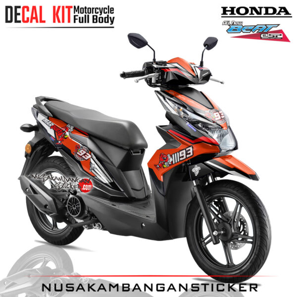 Decal Stiker All New Honda Beat Fi Ant MM93 Orens Sticker Full Body