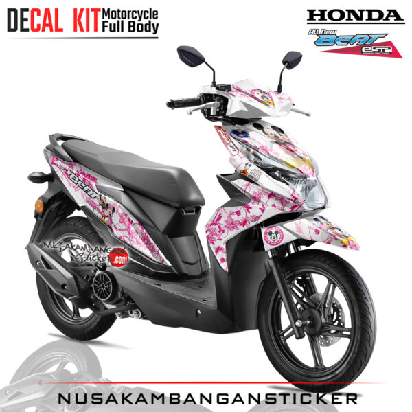 Decal Stiker All New Honda Beat Fi Mickey Mouse Pink Sticker Full Body