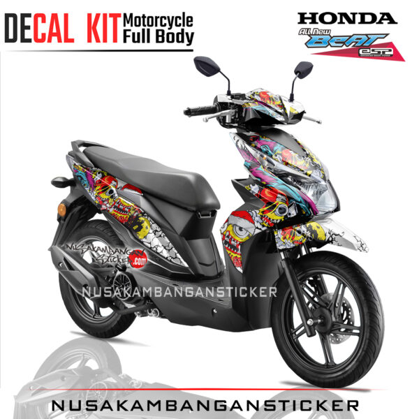Decal Stiker All New Honda Beat Fi Minion Zombie 01 Sticker Full Body Nusakambangansticker