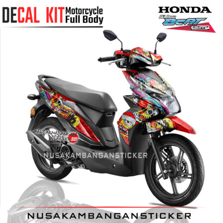 Decal Stiker All New Honda Beat Fi Minion Zombie 02 Sticker Full Body Nusakambangansticker