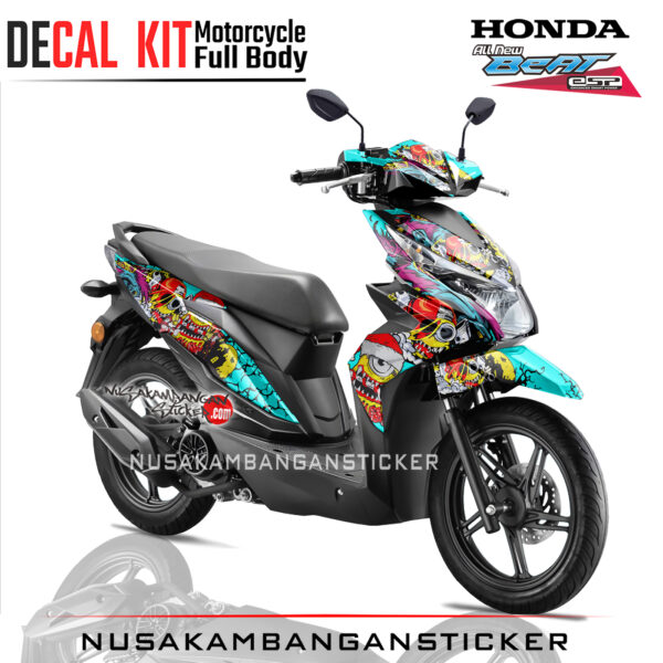 Decal Stiker All New Honda Beat Fi Minion Zombie Tosca Sticker Full Body Nusakambangansticker