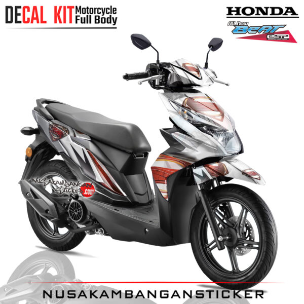 Decal Stiker All New Honda Beat Fi Superman White Sticker Full Body