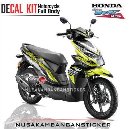 Decal Stiker All New Honda Honda Beat Fi Techno Yelow Sticker Full Body Nusakambangansticker