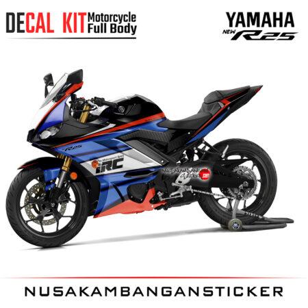 Decal stiker Yamaha All New R25 Black IRC Graphic Sticker Motorcycle