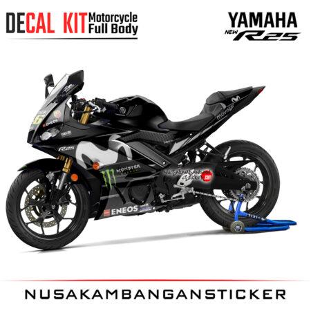 Decal stiker Yamaha All New R25 Livery Moto Gp 2018 Hitam Graphic Sticker Motorcycle