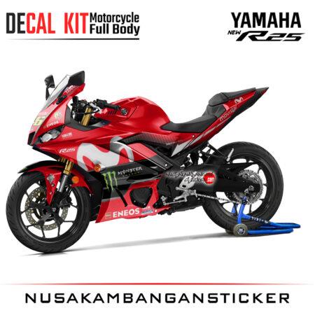 Decal stiker Yamaha All New R25 Livery Moto Gp 2018 Merah Graphic Sticker Motorcycle
