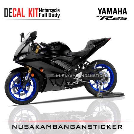 Decal stiker Yamaha All New R25 Livery YZF Black Mate Graphic Sticker Motorcycle